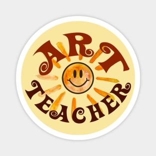 Art Teacher Happy Face Sunshine Gift Magnet